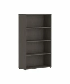 Budget 🛒 HON Mod 4-Shelf 53"H Bookcase, Slate Teak (HLPLBC3013B4.LSL1) 🔥