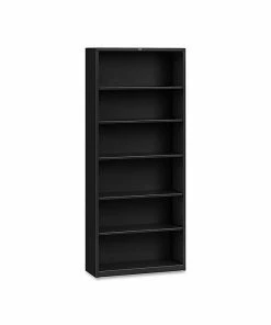Hot Sale 🌟 HON Brigade 6-Shelf 81"H Steel Standard Bookcase, Black (HONS82ABCP) 👏