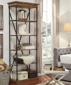 Brand new 🎉 HomeBelle 33"W Metal Bookcase (78E29612S3A) 🌟