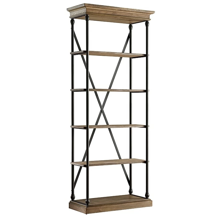 Brand new 🎉 HomeBelle 33"W Metal Bookcase (78E29612S3A) 🌟 - Image 2