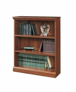 Cheapest 🎁 Sauder Camden County 3-Shelf Standard Bookcase, Cherry (101783) ❤️