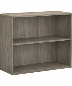 Best deal 🎁 Bush Business Furniture Hybrid 2-Shelf 29"H Small Bookcase, Modern Hickory (HY3036MH-Z) 🔥