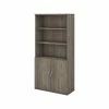 Brand new 🤩 Bush Business Furniture Studio C Tall 5 Shelf Bookcase With Doors, Modern Hickory (STC015MH) 😀