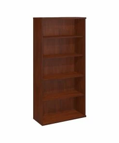 Wholesale ❤️ Bush Business Furniture Series C 5-Shelf 72.88"H Laminated Wood Bookcase, Hansen Cherry (WC24414) 🎉