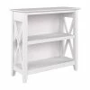 Budget ⭐ Bush Furniture Key West 2-Shelf 30"H Small Bookcase, Pure White Oak (KWB124WT-03) 🛒