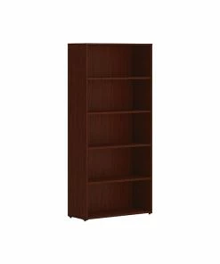 Budget 🌟 HON Mod 5-Shelf 65"H Bookcase, Traditional Mahogany (HLPLBC3013B5.LTM1) 🧨