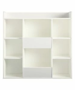 Discount 🔥 Ameriwood Tyler 9-Shelf 41"H Toy Storage Bookcase, White (4865013COM) 👍
