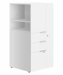 Buy 🔥 Union & Scale™ Workplace2.0™ 1 Shelf 49"H Laminate Storage Tower, White (UN57503) 🔥