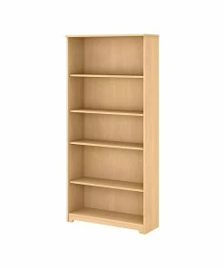 Brand new ⌛ Bush Furniture Cabot 5 Shelf 66"H Bookcase, Natural Maple (WC31666) 😀