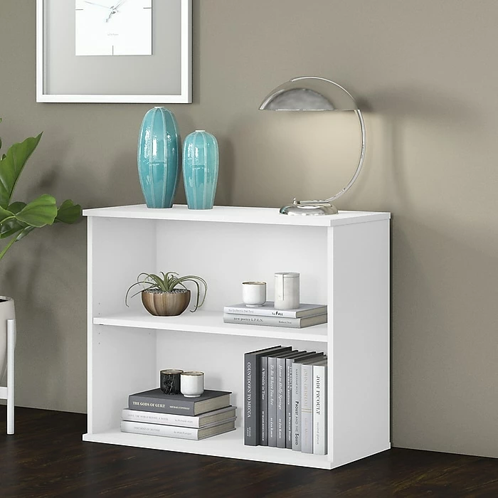 Buy ❤️ Bush Business Furniture 2-Shelf 29"H Bookcase, White (BK3036WH) 👏 - Image 2