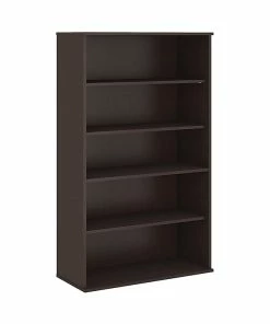Promo ✔️ Bush Business Furniture Office In An Hour 66H 5 Shelf Bookcase, Mocha Cherry (OIAH014MR) 🤩