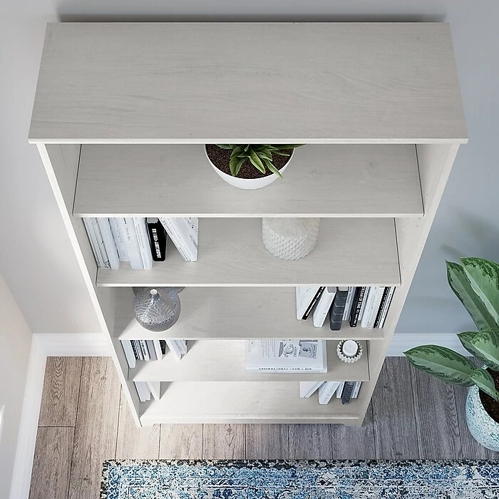 Cheap โค๏ธ Bush Furniture Cabot 5 Shelf 66"H Bookcase, Linen White Oak (WC31166-03) โ - Image 7