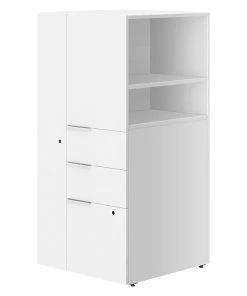Cheap 💯 Union & Scale™ Workplace2.0™ 1 Shelf 49"H Laminate Storage Tower, White (UN57499) 💯