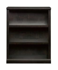 Budget ⭐ Sauder Select Collection 3-Shelf 44"H Bookcase, Estate Black (420175) 🌟