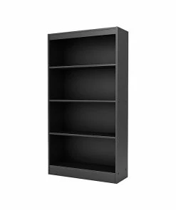 Best deal 👍 South Shore Axess 4-Shelf 59"H Bookcase, Pure Black Laminate(7270767) 🌟