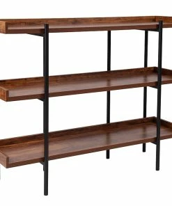 Best Sale 😍 Flash Furniture HERCULES Series 18" Storage Shelf, Rustic (JN2542B3) 🌟