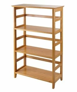 Cheap 👍 Winsome Solid/Composite Wood 3-Tier Studio Bookshelf, Honey (99342) 🎉