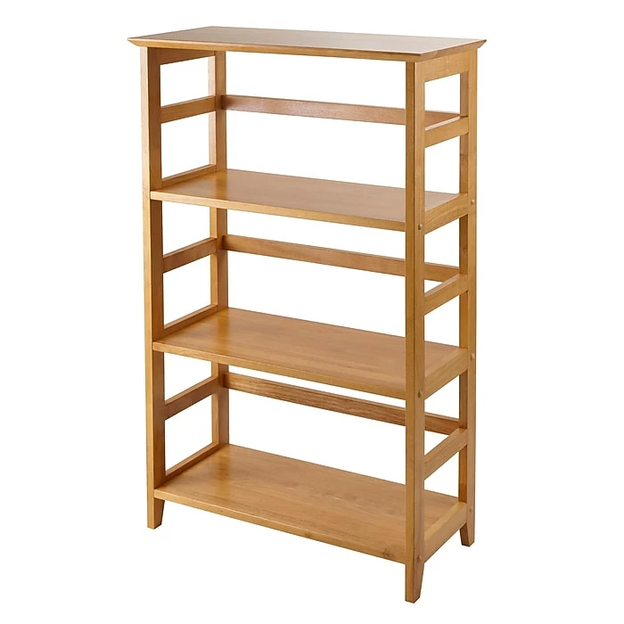 Cheap 👍 Winsome Solid/Composite Wood 3-Tier Studio Bookshelf, Honey (99342) 🎉