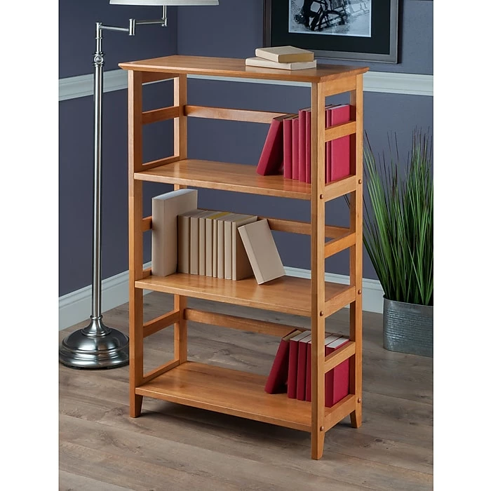 Cheap 👍 Winsome Solid/Composite Wood 3-Tier Studio Bookshelf, Honey (99342) 🎉 - Image 3