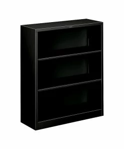 Deals 🎁 HON Brigade 3 Shelf 41"H Bookcase, Black Steel(HS42ABCP) 👍