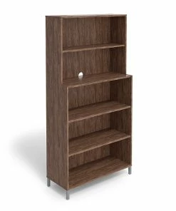 Promo 🧨 Union & Scale™ Essentials 5 Shelf 72"H Laminate Bookcase, Espresso (UN56975) 🌟