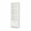 Brand new ⌛ South Shore Step One Laminated Particleboard 3-Shelf Bookcase With Door, Pure White (10249) 👍