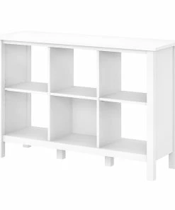 Cheap 🔔 Bush Furniture Broadview 6 Cube Storage Bookcase, Pure White (BDB145WH-03) 😍