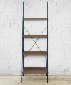 Best Pirce ✨ Niche Soho 4 Shelf 72"H Ladder Bookcase, Urban Walnut (NSBC7224UW) ✔️