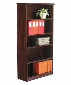 Budget 🎉 Alera® Valencia Series Bookcase Storage System, 5-Shelf, Mahogany (ALEVA636632MY) 🎁