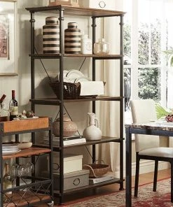 Flash Sale 🥰 HomeBelle Brown Finish 40"W Bookcase (783228BR12L) 👍