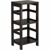 Buy ✔️ Winsome Leo Solid/Composite Wood 2-Tier Narrow Storage Shelf, Espresso 🔥