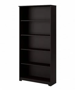 New 👏 Bush Furniture Cabot 5 Shelf 66"H Bookcase, Espresso Oak (WC31866-03) ⭐