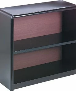 New 👍 Safco ValueMate Economy 2-Shelf 28"H Steel Bookcase, Black (7170BL) ❤️