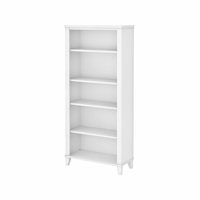Top 10 โค๏ธ Bush Furniture Somerset 5-Shelf 65"H Bookcase, White (WC81965) ๐ฅฐ