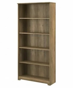 Hot Sale 👏 Bush Furniture Cabot 5 Shelf 66"H Bookcase, Reclaimed Pine (WC31566-03) 🌟