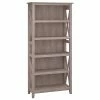 Deals ✔️ Bush Furniture Key West 5 Shelf Bookcase, Washed Gray (KWB132WG-03) ⌛