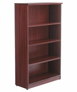 Cheap ✨ Alera Valencia Series 4-Shelf 54.78"H Bookcase Storage System, Mahogany (ALEVA635632MY) ⌛