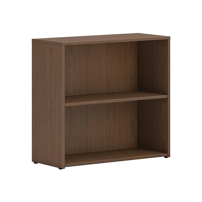 Budget ๐ฅ HON Mod 2-Shelf 29"H Bookcase, Sepia Walnut (HLPLBC3013B2.LSE1) ๐