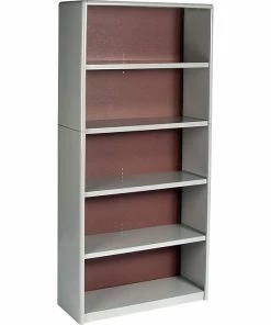 Coupon ✨ Safco Value Mate 5-Shelf 67"H Wood Bookcase, Gray (7173GR) 😉