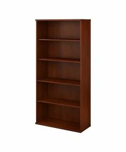Best deal 🎉 Bush Business Furniture Studio C 5 Shelf Bookcase, Hansen Cherry (SCB136HC-Z) 🎉
