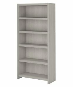 Budget 🎁 Office By Kathy Ireland® Echo 5 Shelf Bookcase, Gray Sand (KI60204-03) 😀
