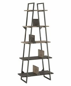 Discount 🔔 Bush Furniture Refinery A Frame Bookshelf, Rustic Gray (RFB132RG-03) ❤️