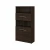 Budget ✔️ Bush Business Furniture Office 500 5-Shelf 70"H Bookcase With Doors, Black Walnut (OFB136BW) 😉