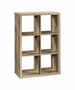 Wholesale 😀 Sauder 6-Shelf 31"H Cube Bookcase, Lintel Oak (430190) 🤩