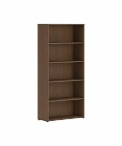 Best Sale 🎁 HON Mod 5-Shelf 65"H Bookcase, Sepia Walnut (HLPLBC3013B5.LSE1) ❤️