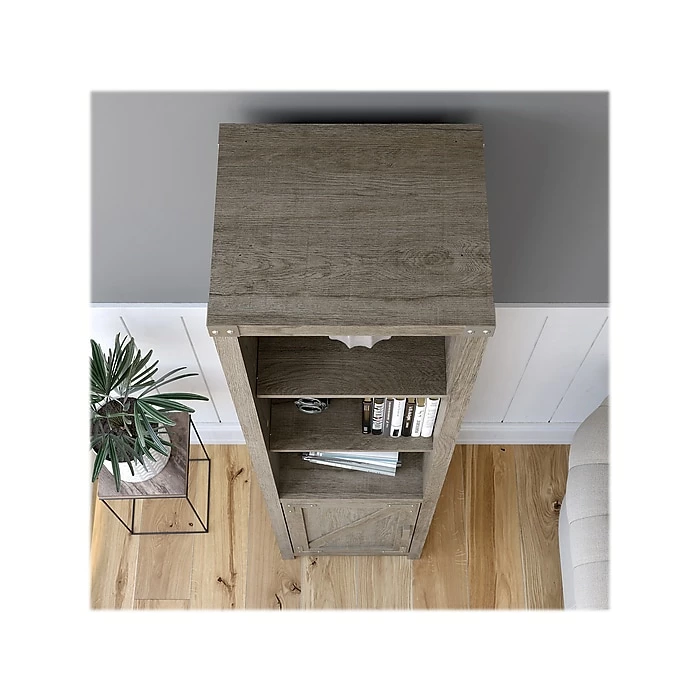 Cheap π― Kathy Ireland® Home By Bush Furniture Cottage Grove 5-Shelf 72"H Bookcase, Restored Gray (CGB118RTG-03) π - Image 4