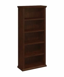 Top 10 ✔️ Bush Furniture Yorktown 5 Shelf Bookcase, Antique Cherry (WC40366-03) 🔔