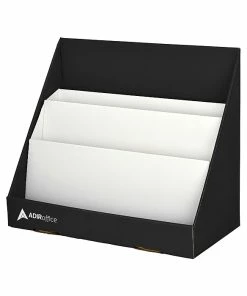 Cheap 👍 AdirOffice Cardboard 3-Tier Bookshelf, Black (505-01-BLK) ❤️