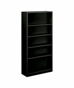 Best Pirce 🎁 HON Brigade 5-Shelf 71"H Bookcase, Black Steel (HS72ABCP) 🌟
