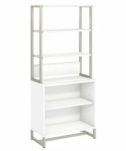 Top 10 👏 Office By Kathy Ireland® Method Bookcase With Hutch, White (MTH013WH) 🧨